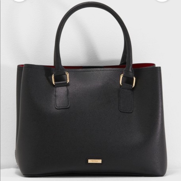 Aldo Black and Red Frenarien Tote - Picture 4 of 4